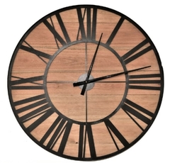 Reloj 60 cm madera y hierro en internet
