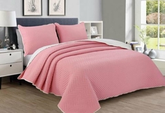 Cover Quilt Labrado | Doble Faz y 1 Fundas de almohada | 1 1/2 Plaza - TWIN Size