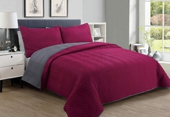 Cover Quilt Labrado | Doble Faz y 1 Fundas de almohada | 1 1/2 Plaza - TWIN Size - tienda online