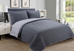 Cover Quilt Labrado | Doble Faz y 2 Fundas de almohada | 2 1/2 Plaza - QUEEN Size - tienda online