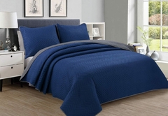Cover Quilt Labrado | Doble Faz y 2 Fundas de almohada | 2 1/2 Plaza - QUEEN Size