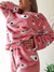 Pijama palta rose - indira lingerie