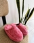 Pantufla con base y peluche (rosa salmon) - comprar online