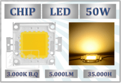 CHIP LED COB 50W 3.000K P/REFLETOR