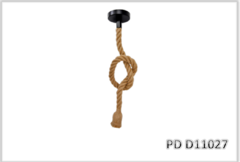 PD D11027 - PENDENTE CORDA RÚSTICO 1XE27