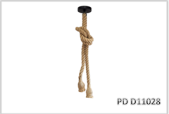 PD D11028 - PENDENTE CORDA RÚSTICO 2XE27