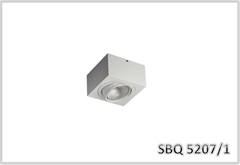 SBQ 5207/1 - Luminária de sobrepor com facho orientável para lâmpada PAR30 Curta