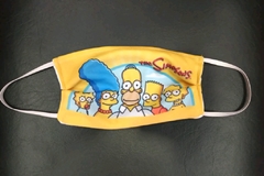 Tapabocas los Simpsons - familia 