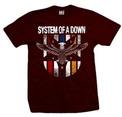 Remera SYSTEM OF A DOWN BORDEAUX