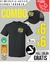 COMBO 6 Remeras Negras Algodon Super Premium 6 Gorras Poliester Estampa y envio Gratis a todo el pais !!