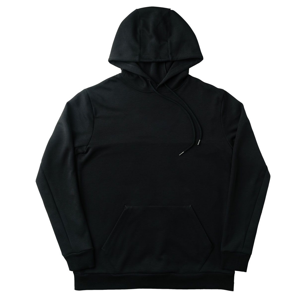 Hoodie Mujer Negro 100% Algodon Perchado - Selvato