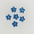 Strass flor azul 6mm
