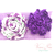 flores de tela espiral violeta/ estampado - comprar online