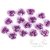 Mini rosas metálicas lila x 6 unid. - comprar online