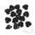 Mini rosas metálicas negras x 6 unid. en internet