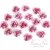 Mini rosas metálicas rosa x 6 unid. - comprar online