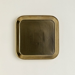 Fuente de ceramica cuadrada linea Gold 25.5x25.5cm
