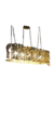 lampara de techo importada de metal color oro redondeles estilo escamas