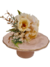 Base de torta rosa pálido con baño de oro contorno en internet