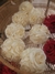 Bocha de rosas crema 10cm - comprar online