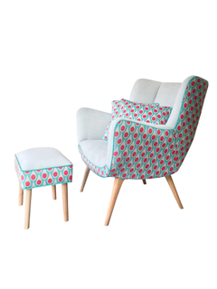 Sillon Retro Berger Telas Estampadas. - comprar online