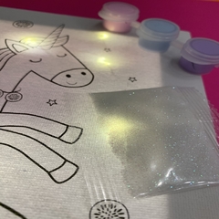 Kit Pintá Tu Cuadro con Luces Unicornio - tienda online