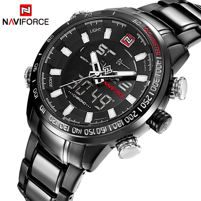 Relógio Naviforce Sport Watch Black Silver - comprar online