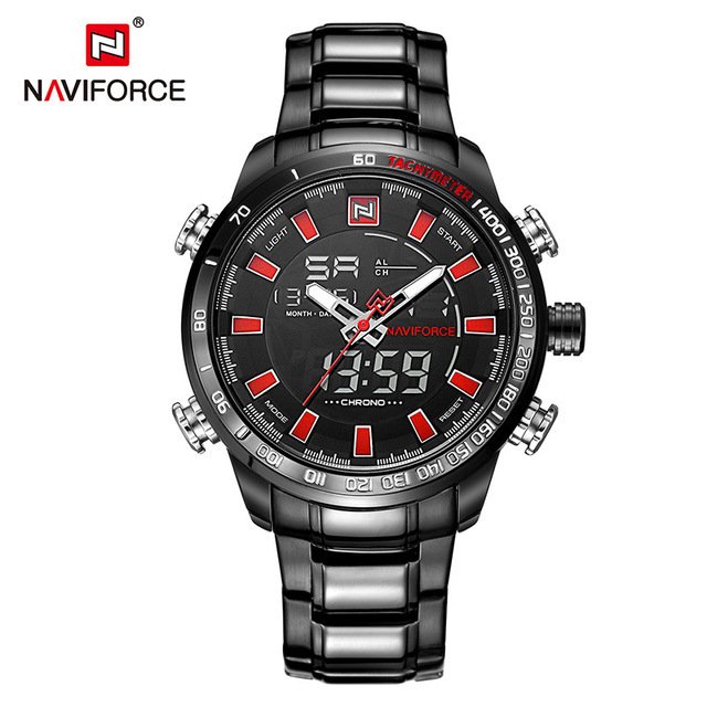 Relógio Naviforce Sport Watch Black Silver