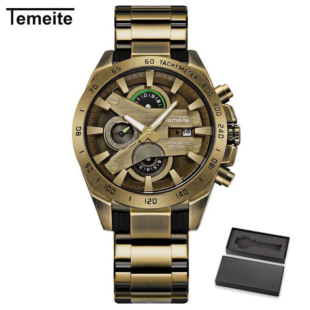 Relógio Temeite Inox Cronógrafo - comprar online