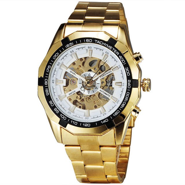 Relógio Forsining Skeleton Aço - comprar online
