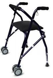 Andador tijera rollator hierro con asiento