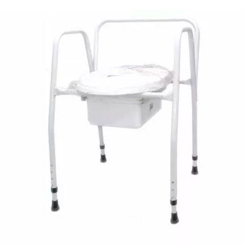 Inodoro portátil elevable con respaldo