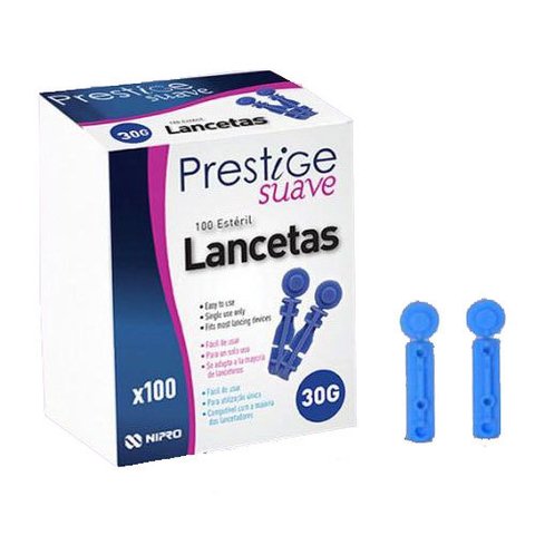 Lancetas prestige suaves x 100 unidades