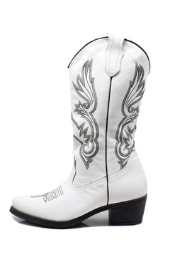 BOTA JEITO DE COWBOY BRANCO