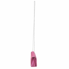 Cartera Drapeado Vertical Fucsia - comprar online