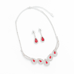 Conjunto Strass Rojo 5 Gotas - comprar online