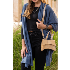 Pashmina Azul Jeans - Soleil Bijouterie - Accesorios de Moda en Córdoba.
