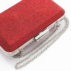 Cartera Clutch Glitter Roja - comprar online