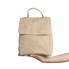 Mochila Cuadrada Beige