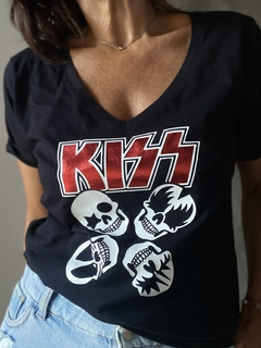 Remera Nueva linea Rock KISS - tienda online