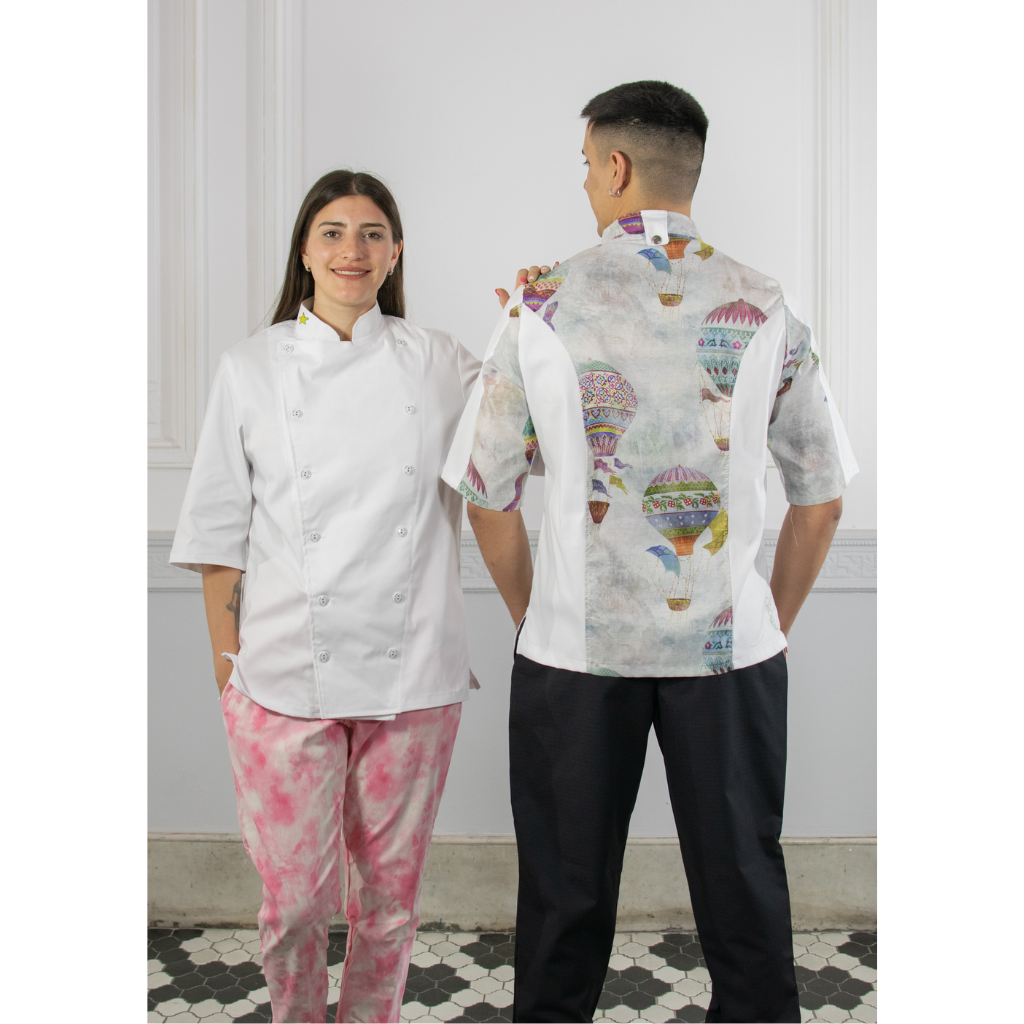 Chaqueta cocinero estampada sale