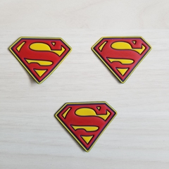 Aplique Emborrachado Logo Super Man ( 5 Pçs )
