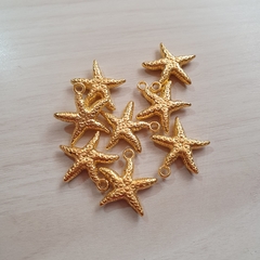 Pingente Estrela do Mar Dourado ( 5 Pçs )