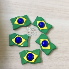 Botão Bandeira Brasil