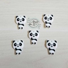 Aplique Panda Emborrachado ( 5 Pçs)