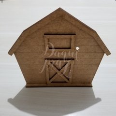 Cenário Celeiro Fazendinha 11,5 CM MDF ( 1 Unid)