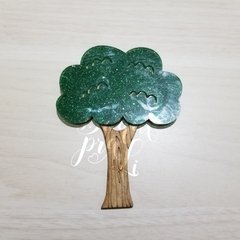 Árvore MDF com glitter