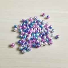 Pérola Inteira Mesclada Roxa/Rosa/azul (30g )