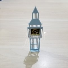 Aplique Colorido - Duplo - Relógio Big Ben 14cm (1 unid)