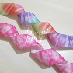 fita gorgurão tie dye